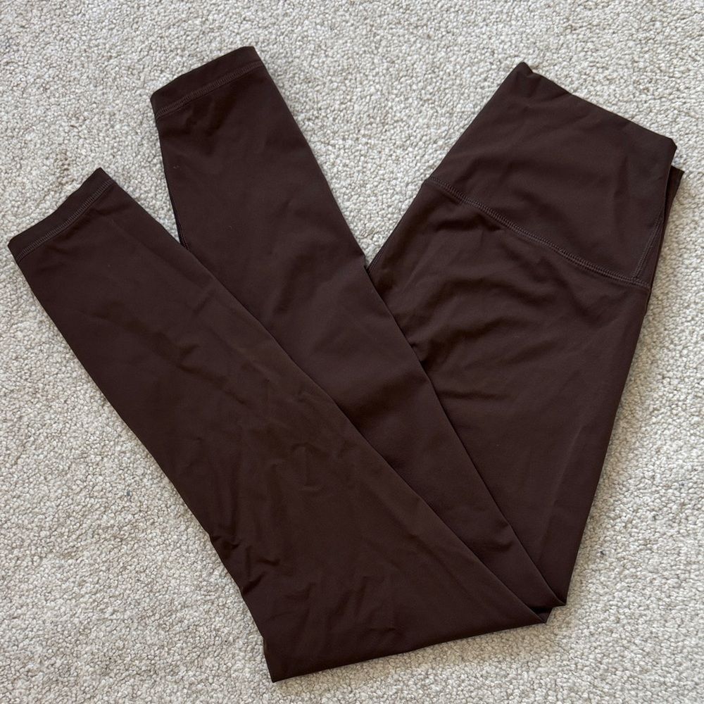 Everlane Perform Ankle Leggings High-Rise 26" Brown SzS